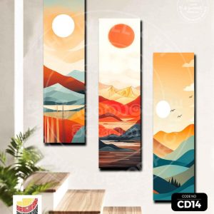 CD14-Abstract Warm Desert Wall Art