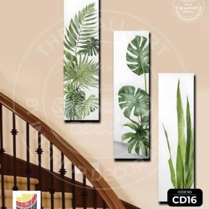CD16-Green Leaves Wall Art