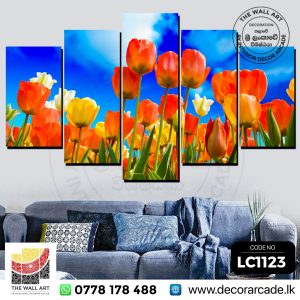 LC1123-Beautiful Tulip Flowers Wall Art