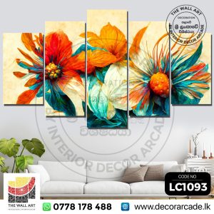 LC1093 - Colorful Floral Wall Art
