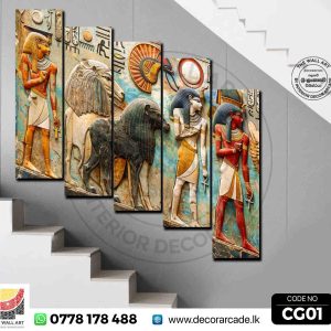 CG01-Abstract Antient Egypt Wall Art