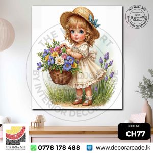 CH77-Beautiful Country Girl Wall Art