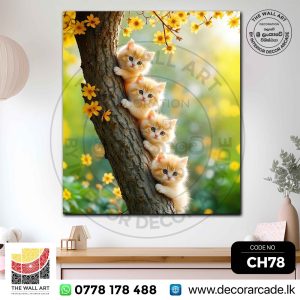 CH78-Cute Group Of Kittens Wall Art
