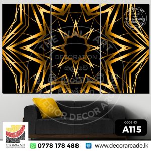 A115-Mandala Type Star Wall Art