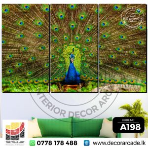 A198-A Beautiful Peacock Wall Art