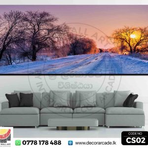 CS02-Natural Snow Path Wall Art