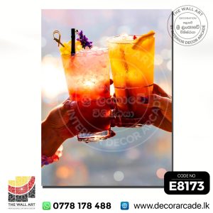 E8173-Glass Of Cocktails Wall Art