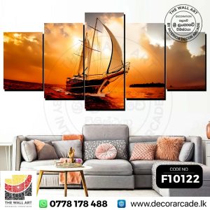 F10122-Small Sailing Ship Wall Art