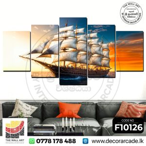 F10126-Large Sailing Ship Wall Art