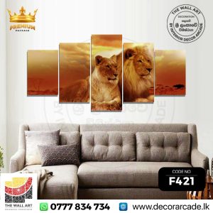 F421-Lion And Lioness Wall Art