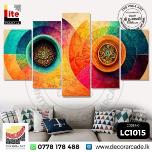 LC1015-Colourful Mandala Wall Art