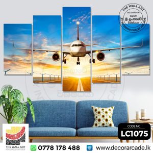 LC1075-A Aero Plane Taking Off Wall Art