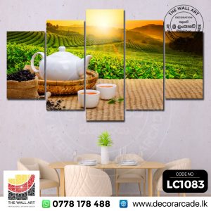 LC1083-Tea Pot And Cup Of Tea Wall Art