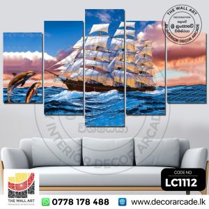 LC1112-Large Sailing Ship Wall Art