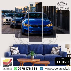 LC1129-Group Of BMW Cars Wall Art