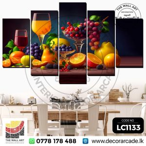 LC1133-Fruits And Fruit Juice Wall Art