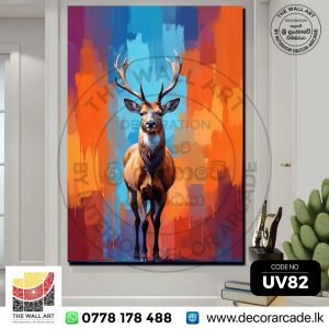UV82-Artificial Deer Wall Art