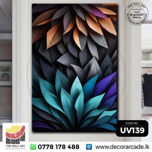 UV139-Mandala Flower Wall Art