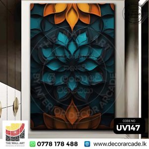 UV147-Beautiful Mandala Flower Wall Art