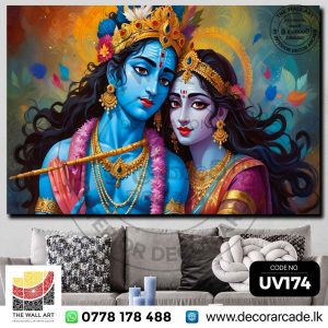 UV174-Krishna And Radha Wall Art
