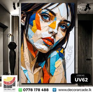 UV62-Painted Type Beautiful Girl Wall Art