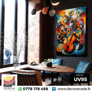 UV95-Colorful Musical Instruments Wall Art