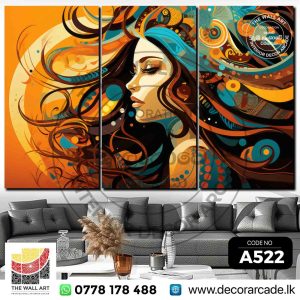 A522 - India woman potrait Wall Art
