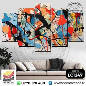 LC1247 - Abstract textile art sketch style Wall Art