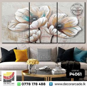 P4061 - Modern Floral Canvas Wall Art