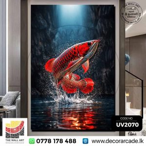UV2070 Super Red Arowana Wall Art