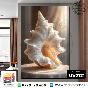 UV2121 Radiant Pearlescent Seashell Wall Art