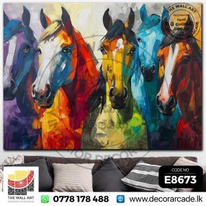 E8673 Vibrant Spirit of Gallop Wall Art
