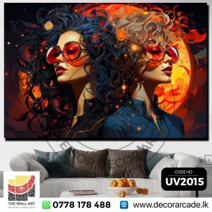 UV2015 Fiery Dreams & Neon Curls Wall Art