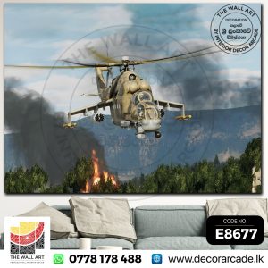 E8677 Strike Power of the Mi-24 Wall Art