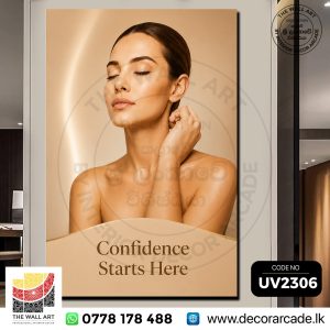 UV2306 Confidence Starts Here Wall Art