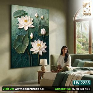 UV2225 Lotus Wall Art