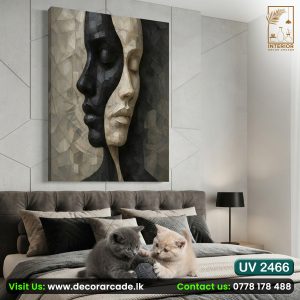 UV2466 Black & white Girls Wall Art