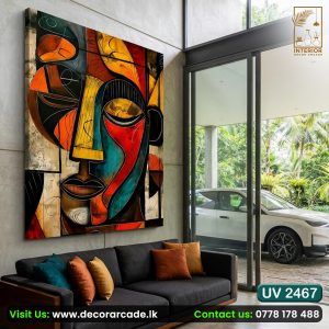 UV2467 Abstract African mask Wall Art