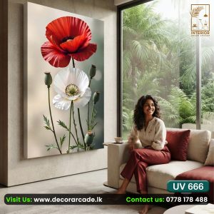UV666 Poppy Flowers Wall Art