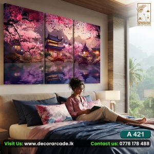 A421 Japanese Temple Wall Art