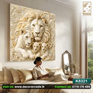 K8321 Lion Family Wall Art