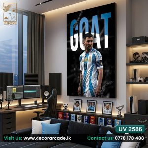 UV2586 Lionel Messi GOAT Wall Art