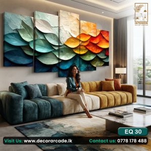 EQ30 Colourfull Leafs Wall Art