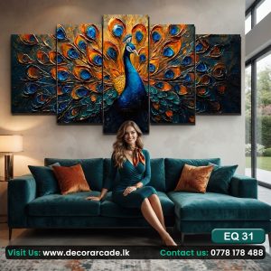 EQ31 Peacock Wall Art